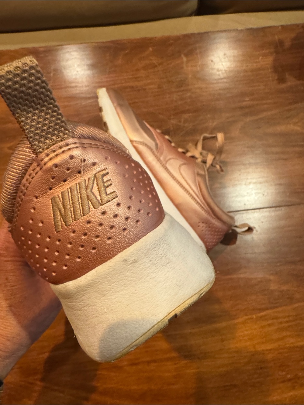 NIKE Air Max Thea Rose Gold Special Edition Metallic Red Bronze Women’s Size 8 - Picture 13 of 14